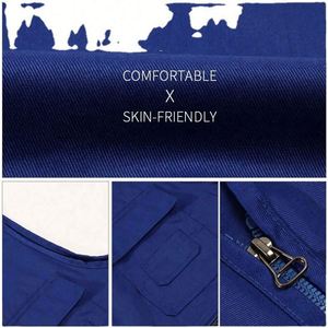 Gilet de travail cargo pour homme, grande taille, sans manches, respirant, anti-boulochage, avec plusieurs poches, logo personnalisé OEM, été - Product Image 3