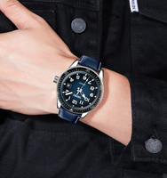 Montre SKMEI 9232 à cadran rond décontractée, chronomètre quotidien pour l'équipage de yacht, pour les voyages courts et l'organisation des postes portuaires