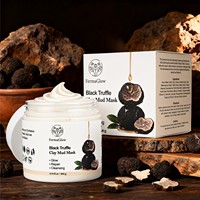 Masque Facial Purifiant à l'Argile de Truffe Noire Fermentée - Nettoyage Profond, Contrôle du Sébum, Purification des Pores, Éclaircissant, Antioxydant, Réparateur Cutané