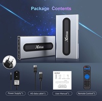 YDH-X98HUB Boîtier TV Android 11 Amlogic S928X-J Lecteur vidéo 8K 4+32 Go EMMC 1*A76+4*A55 WiFi double bande Décodeur intelligent