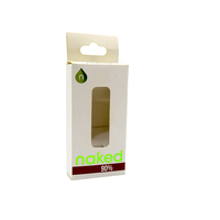 Boîte personnalisée pour cartouche de 1 ml, en carton SBS 18pt, pour emballage de stylo à cartouche de 1 gramme, emballage personnalisé pour cartouche d'huile jetable de 1 ml