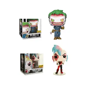 Pop Suicide Squad Action Figure The Joker 273 # Harley Quinn 233 # koleksi Model mainan 10cm