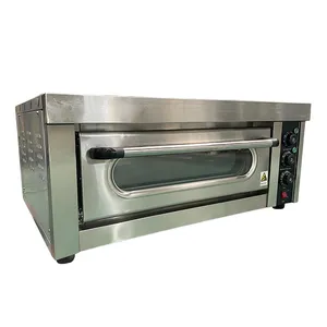 XEOLEO comercial de una sola capa de convección panadería horno para hornear 20 ~ 350 grados eléctrico Pizza calor Acero inoxidable comida cubierta horno