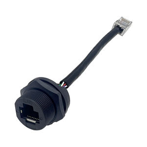 Conector de enchufe de aviación RJ45 impermeable de alta calidad, puerto de Terminal macho/hembra, receptáculo de alimentación para uso en Internet - Product Image 1