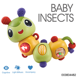 Luminaire musical réaliste en plastique pour bébé, <span class=keywords><strong>hochet</strong></span> d'insecte, produits de tous types-jouets avec cloches - Product Image 2