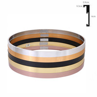 Offre spéciale cadre de miroir en aluminium de bonne qualité couleur personnalisée profil de cadre de miroir rond en alliage d'aluminium de grande taille de luxe