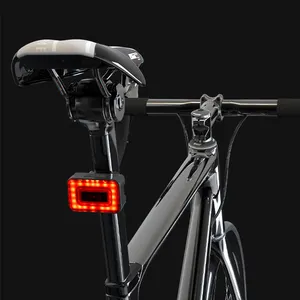 LED50000時間耐久性のある防水スマートミリ波自転車マウンテンロードバイクレーダーテール警告安全ライディングライト