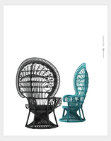 Fauteuil et canapé en rotin au design moderne, populaires pour la location d'événements de mariage, les banquets, les écoles, fabriqués en résine et en matériau PC