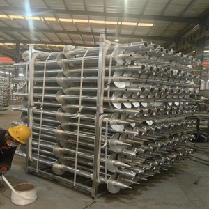 ระบบยึดแผงโซลาร์เซลล์บนพื้นดินแบบสกรูยึดเสา  ทำจากอลูมิเนียมอัลลอยด์และเหล็กกล้าคาร์บอนชุบสังกะสีแบบจุ่มร้อน ราคาประหยัด รับน้ำหนักลมได้ 60 เมตร/วินาที - Product Image 3