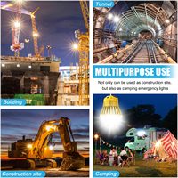 Guirlande d'ampoules LED IP65, éclairage temporaire pour atelier industriel, camping, travaux de construction
