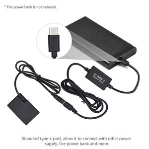 Kabel USB Type-C PD ke Baterai Dummy <span class=keywords><strong>DR</strong></span>-E18 DC Coupler Pengganti LP-E17 untuk Canon 750D 760D T6S 77D 800D 200D Rebel SL2 - Product Image 5