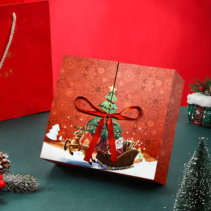 Caja de Regalo Sorpresa Navideña, Calendario de Adviento con Cuenta Regresiva de 24 Días, Carpetas con Papel Estampado Recubierto, Materiales Reciclados - Product Image 6