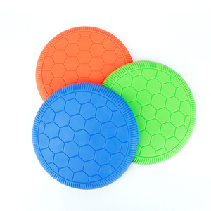 Disque volant interactif en silicone pour chien, durable, pour l'entraînement en extérieur, jouet d'exercice et de jeu actif en caoutchouc résistant - Product Image 2