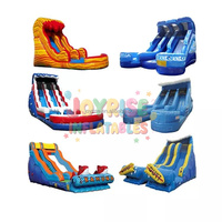 Toboggan gonflable extérieur à double piste, taille personnalisée, 20 pieds de haut