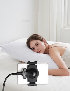 New cổ ngỗng sàn chân máy đứng với bánh xe cho iPhone, <span class=keywords><strong>iPad</strong></span>, <span class=keywords><strong>iPad</strong></span> Pro và khác Máy tính bảng kích thước 9 "đến 15" với 360 ° xoay - Product Image 6