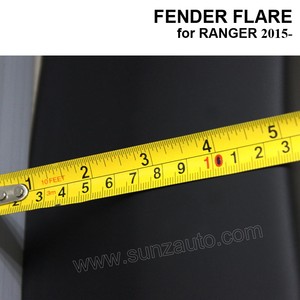 แผ่นบังโคลนรถสีดำด้านอุปกรณ์เสริมพลาสติก ABS สำหรับฟอร์ดแรนเจอร์ T7 2015 2016ล้อโค้ง2017 <span class=keywords><strong>XLT</strong></span> - Product Image 4