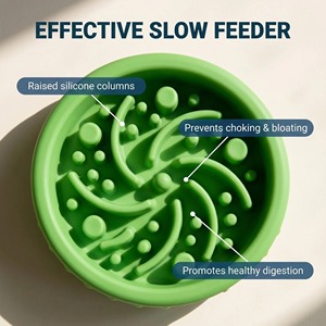 Jouets à mâcher interactifs en silicone pour chiens avec distributeur de nourriture, design jaune, bleu, vert, pour usage intérieur, petite taille - Product Image 4