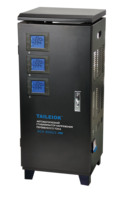 Stabilisateur de tension triphasé SVC-20KVA de type moteur TL équipé d'un écran d'affichage LED anglais