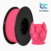 Filament d'imprimante 3D PLA mat 1,75 mm 1 kg, finition faiblement brillante, masque les lignes de couche, précision ±0,02 mm, sans nœuds, sans obstruction, usine OEM