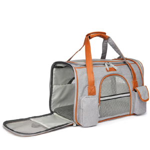 Özel Logo açık seyahat katlanabilir yumuşak evcil hayvan taşıyıcı çanta taşınabilir evcil hayvan malzemeleri taşıyıcı fabrika yapımı - Product Image 5