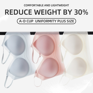 Sujetador de Seda de Hielo Ultrafino Jelly <span class=keywords><strong>Bar</strong></span> para Mujer, Sin Varillas, Cobertura Total, Soporte Suave, Deportivo, Yoga, Sin Costuras Laterales, Sin Ganchos, para Pechos Pequeños - Product Image 2