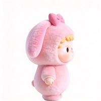 Peluche Lapin Personnalisée avec Nœud Papillon, Jouet en Peluche Lapin Rembourré Personnalisé, Peluche Lapin Doux et Moelleux