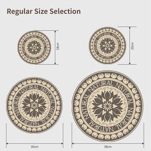 Sous-verres souples ronds Offre Spéciale pour boissons ABSORBANT <span class=keywords><strong>Tapis</strong></span> de protection de table de <span class=keywords><strong>cuisine</strong></span> avec base en caoutchouc pour tasses et tasses - Product Image 6