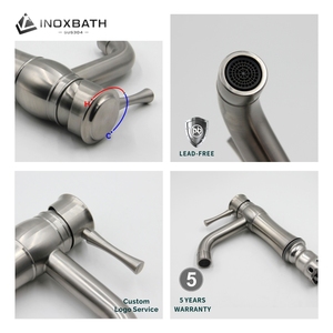 Nóng lạnh phòng tắm lưu vực tap đơn-lỗ chìm Mixer vòi với gốm van lõi nước hoàn hảo tap cho phòng ngủ ứng dụng - Product Image 4