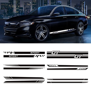 Xe Bên Cửa sọc nhãn dán đua váy cơ thể tự làm decal bên đua sọc xe Nhãn dán trang trí đồ họa - Product Image 1