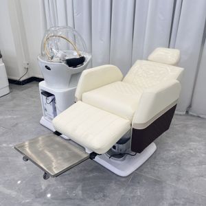 OEM Split Type Rotatable Luxury <b>Electric</b> Shampoo Bed Chair Spa Unit for Beauty Salon Flexible Installation <b>Head</b> <b>Massage</b> - Product Image 1