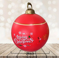 Ballons en PVC gonflables écologiques imperméables modernes de 24 pouces pour Noël, décoration de fête d'anniversaire, usage festif à domicile et à l'hôtel