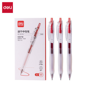 Deli Gel Ink Pen 0.5mm St Tip Quick Dry Black For Student Exam Business Use - Product Image 2