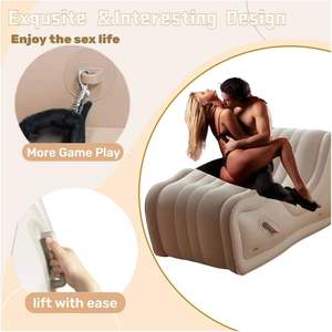 Muebles Sexuales, Cojín Inflable en Forma <span class=keywords><strong>de</strong></span> Corazón <span class=keywords><strong>de</strong></span> PVC, Bomba <span class=keywords><strong>de</strong></span> Aire Automática, Equipo BDSM, Posición Sexual para Parejas, Sofá Multifuncional - Product Image 3