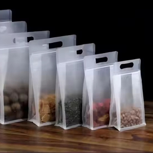 Customized Stand up Pouch Recyclable Biodegradable Plastic Food <b>Snacks</b> Storage <b>Bag</b> Transparent Zipper Top Self Sealing Packaging - Product Image 1