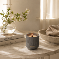 Bougie parfumée en cire de soja de 120 g avec mèche en bois, 6 parfums, étiquette privée personnalisée pour la décoration de la maison, cadeau, spa, hôtel, vente au détail, OEM