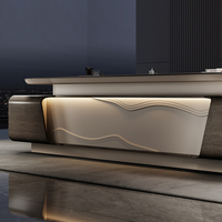 Scrivania Direzionale Modulare di Lusso Italiana, Design Moderno a L con Archiviazione in Legno, Tavolo da Ufficio di Alta Gamma per CEO e Manager