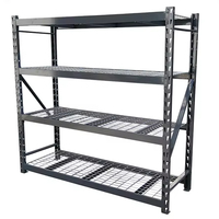 ABCTOOLS Entrepôt Rayonnage robuste Stockage en rack en métal sélectif industriel à 4 niveaux
