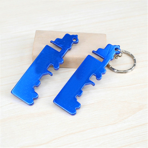 Quảng Cáo Xe tải hình kim loại mở chai với móc chìa khóa thiết kế xe tải trống cho móc khóa và dụng cụ mở - Product Image 1