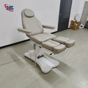 नए डिजाइन अनुकूलित छोटे आधार पेडीक्योर चेयर अस्पताल फर्नीचर स्प्लिट लेग इलेक्ट्रिक पोडिट्री चेयर - Product Image 1