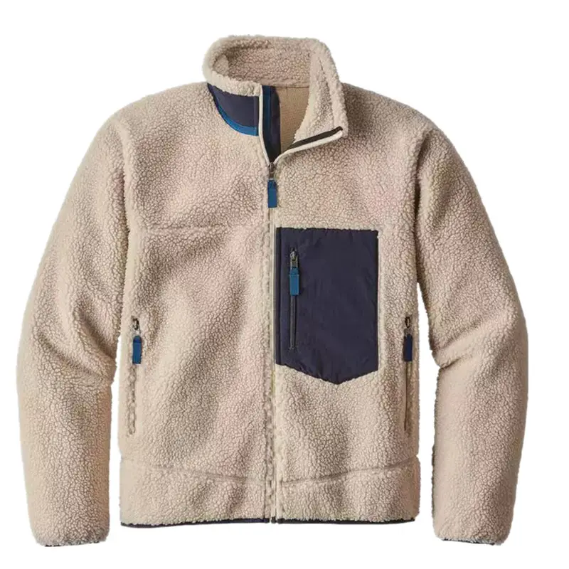 Bonne qualité veste chaude d'extérieur veste polaire pour homme 2023 nouvelle collection de vestes d'extérieur mode OEM service usine