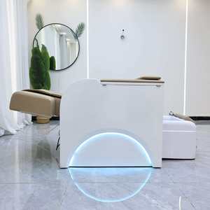 Luxury Multi-Functional Modern <b>Recliner</b> Pedicure Manicure Knead Massage Pedicure Station for Nail Spa Salon with Foot Spa Chair - Product Image 2