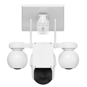Câmera Solar <span class=keywords><strong>CCTV</strong></span> com 3 Visões e Áudio Bidirecional, Câmera Dome Solar CMOS 360 Graus com Rede 4G - Product Image 6