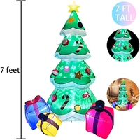 Arbre de Noël gonflable extérieur Offre Spéciale avec lumières LED Décorations de Noël