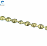 Vente en gros de bandes métalliques de rembourrage fantaisie moucheté vieil or de 11mm pour meubles