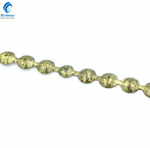 Vente en gros de bandes métalliques de rembourrage fantaisie moucheté vieil or de 11mm <span class=keywords><strong>pour</strong></span> meubles - Product Image 3