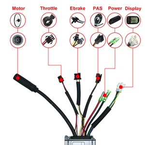 Motor de buje sin escobillas de 36V, 48V, 350W, rueda delantera <span class=keywords><strong>para</strong></span> Kit de conversión de Motor de bicicleta eléctrica - Product Image 6