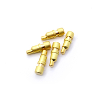 Conector de Contacto Pogo Pin de Latón Chapado en Oro, con Resorte, para Carga y Transmisión de Señal