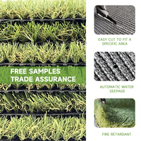 Gazon artificiel de haute densité sans remplissage, tapis de jardin, 20mm