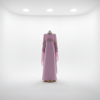 Nouvelle Collection 2026 – Abaya Modeste d'Été en Polyester, Style Dubaï, avec Pompons, Couleur Unie, Longue Manche, Longueur Ras du Sol