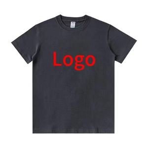 T-shirt unisexe décontracté 100% coton Logo personnalisé Design vieilli homme grande taille Logo de la marque personnalisable - Product Image 6